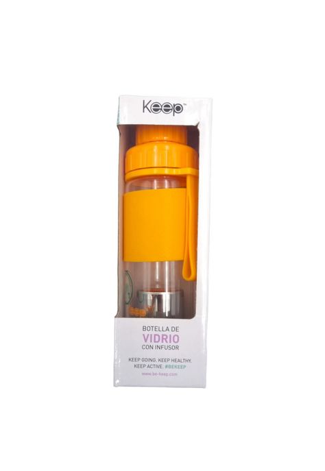 Botella Infusora de Vidrio Amarillo Keep-1