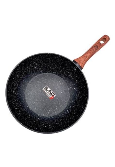 Wok Sartén Antiadherente Granito 28 cm Keep-0
