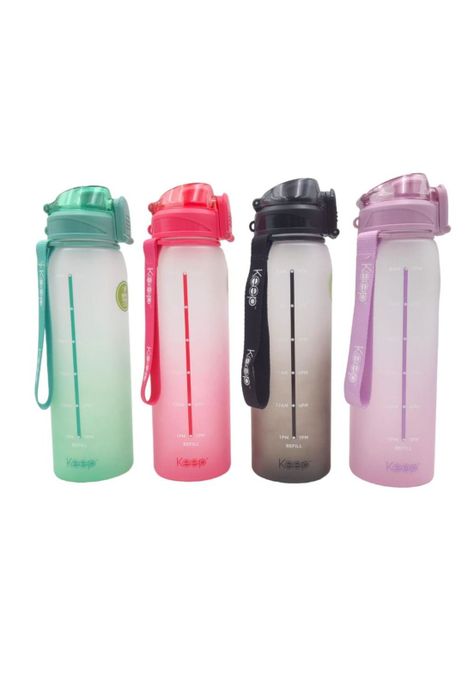 Botella Medidas Rubber 1 Litro Lila Keep-1