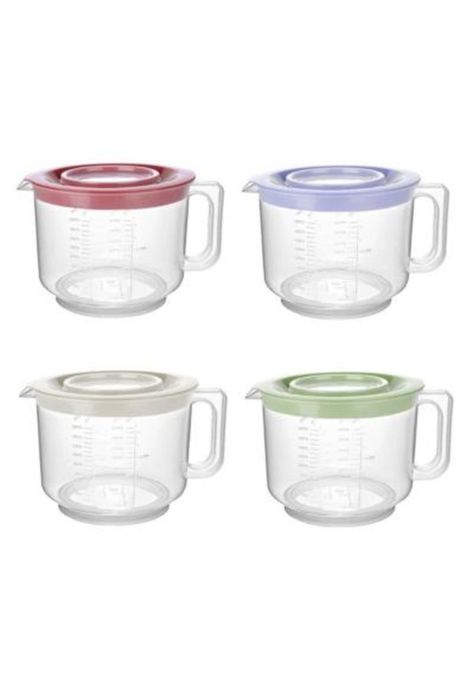 Bowl Mezclador Multipropósito Rojo 2000 ml Titiz-1
