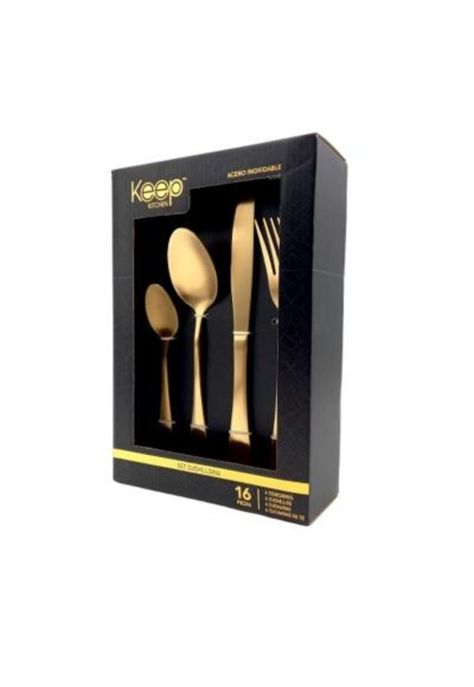 Set de Cubiertos Gold 16 Pcs-0