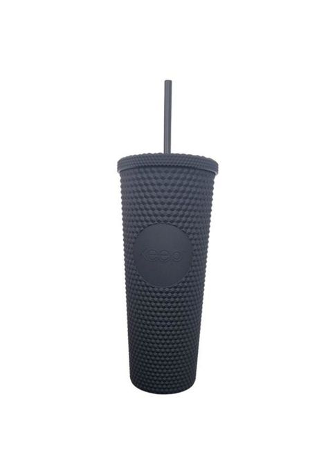 Vaso Tumbler Venti con Bombilla Negro Keep-0