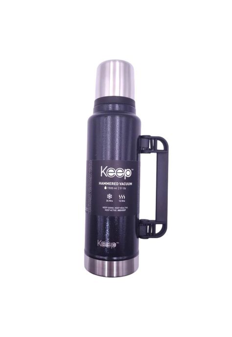 TERMO HAMMERED 1.5LTS NEGRO KEEP-0