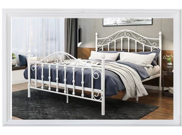 Cama hierro forjado Amadeus Blanca 1 1/2-0