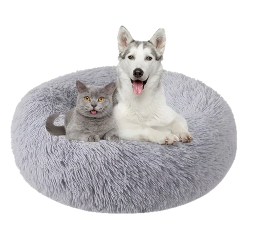 Cama Antiestrés De Felpa Suave Para Mascotas 50cm Perro Gato-0