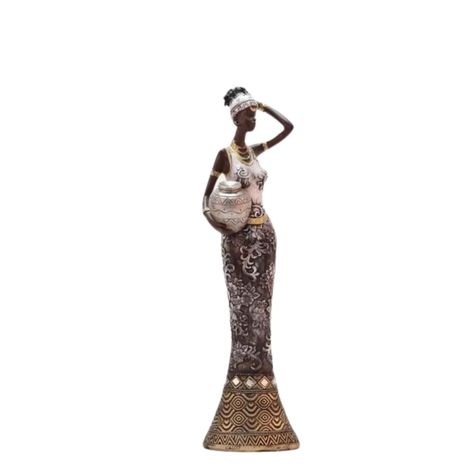 Adorno mujer africana 31 cm-0