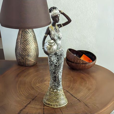 Adorno mujer africana 31 cm-1