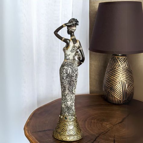 Adorno mujer africana 31 cm-2