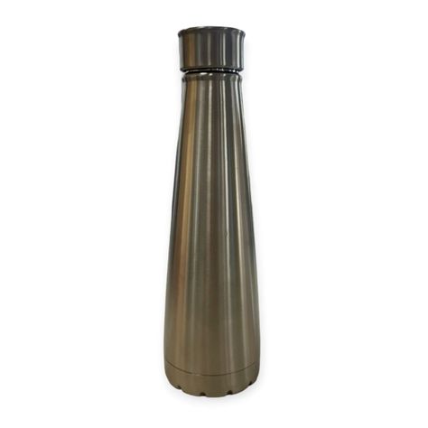 Botella térmica de acero inoxidable plateado-0