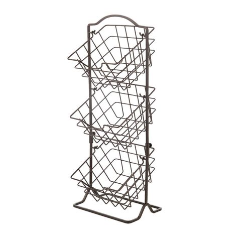 Organizador de cocina 3  niveles metálico-0