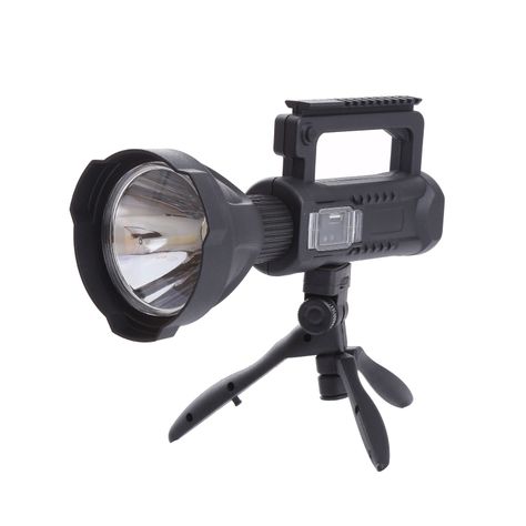 Linterna Led Largo Alcance 600 Metros Usb Trípode-0