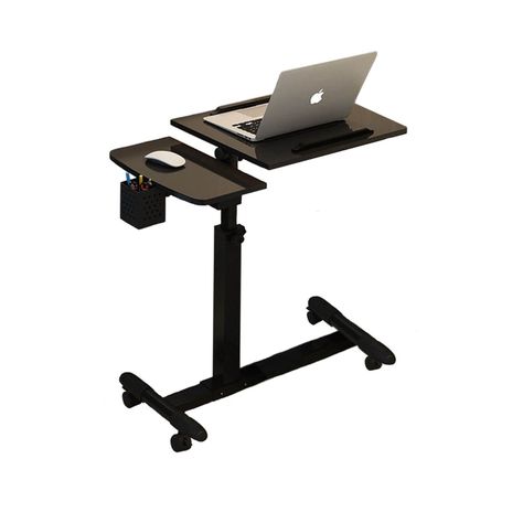 Multimesa ajustable con ventilador para notebook negra-0