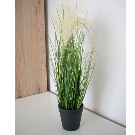 Pasto artificial con maceta 56 cm-1