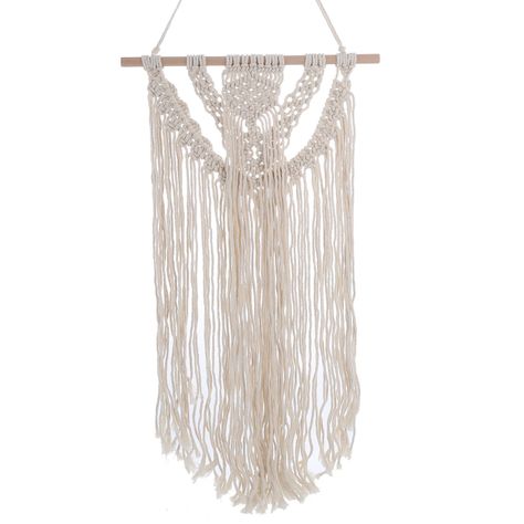 Telar de macramé blanco 73 cm-0