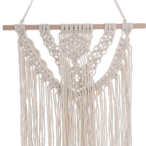 Telar de macramé blanco 73 cm-1