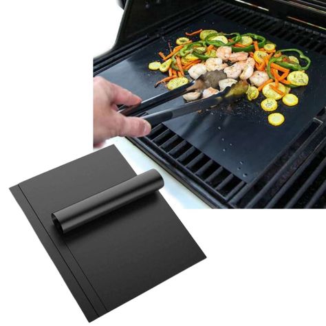 Set 3 láminas antiadherentes reutilizables para parrilla-0