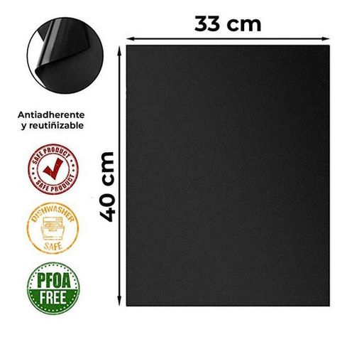 Set 3 láminas antiadherentes reutilizables para parrilla-8