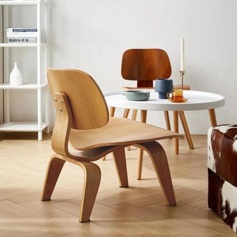 Silla Estilo Eames Madera Natural-4