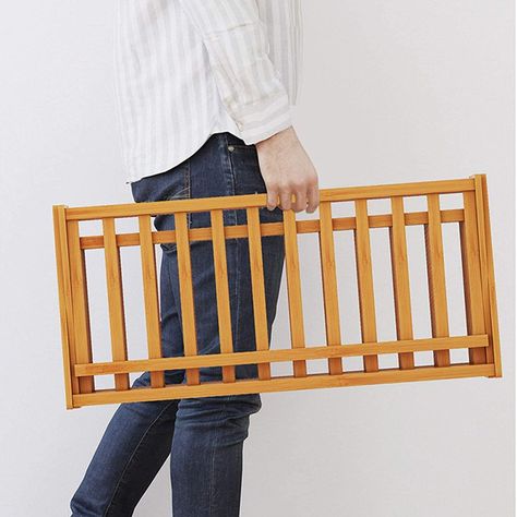 Zapatero plegable de madera con 4 niveles 70x25x68 cm-3