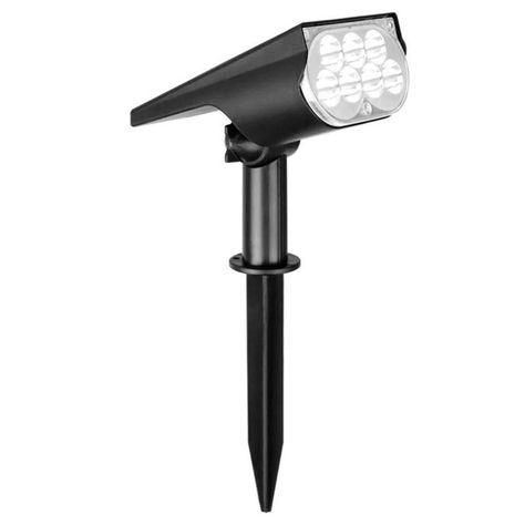 Foco led solar para jardín luz colores-0