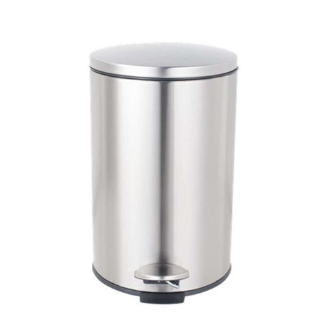 Basurero con pedal acero redondo 20 LT-1