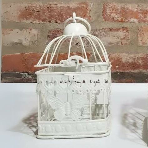Jaula metal cuadrada mariposa 18 cm-1