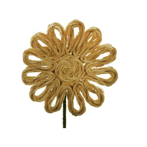 Flor Yute Natural 38 cm Pack 6 un.-1