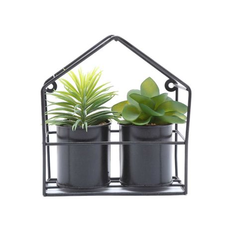 Set 2 suculentas artificiales 18 cm-1