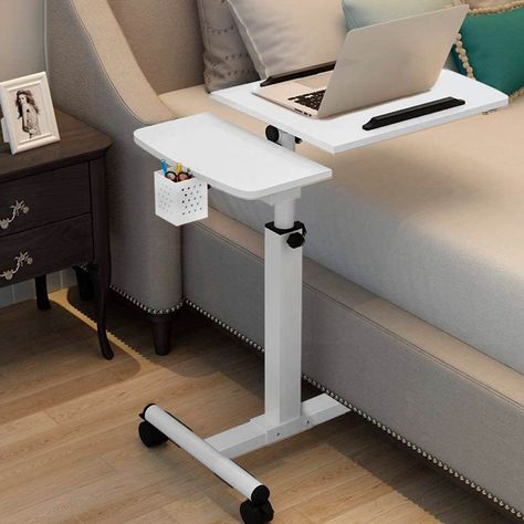Multimesa ajustable con ventilador para notebook blanca-1