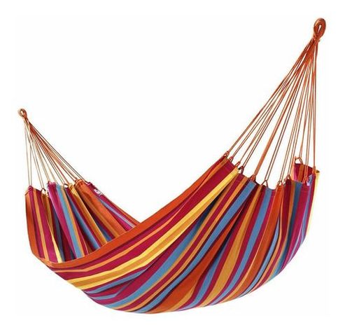 Hamaca de algodón multicolor 2 plazas 180x150 cm-0