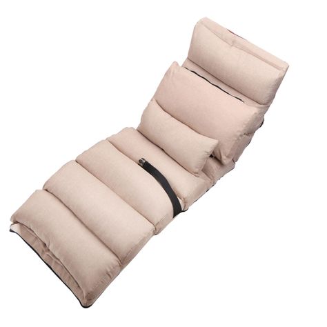 Cojín puf sofá Reclinable Multifuncional Beige-0