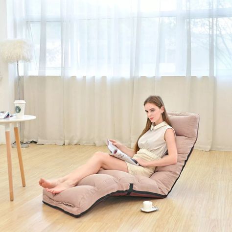 Cojín puf sofá Reclinable Multifuncional Beige-3