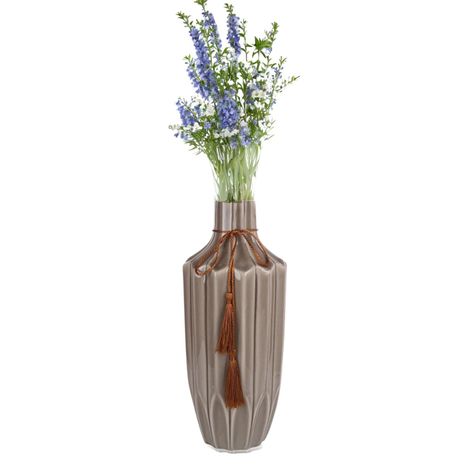 Florero Cerámica Brown 36x16 Cm-1