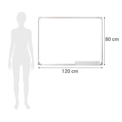 Pizarra blanca acrílica 80 x 120 cm-2
