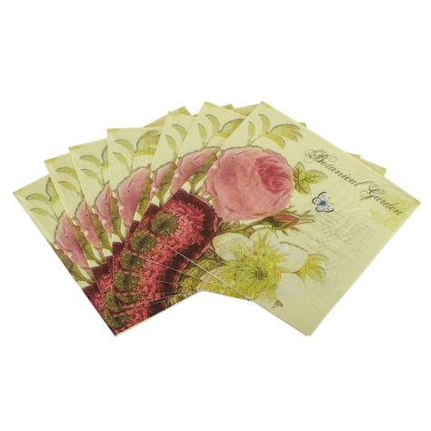 Pack 4 Paquetes De Servilletas Diseño Rosa-1
