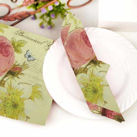 Pack 4 Paquetes De Servilletas Diseño Rosa-2