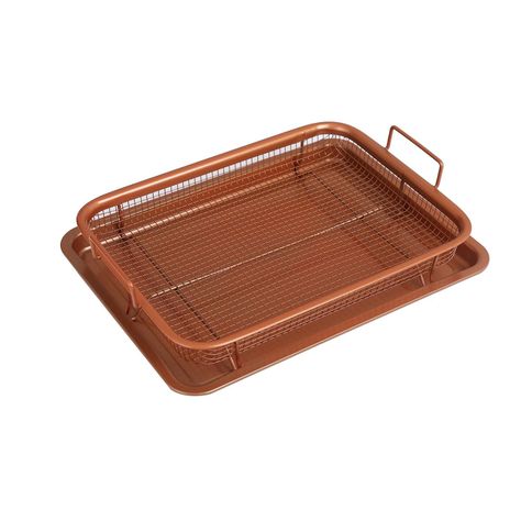 Bandeja para horno acero inoxidable color cobre-1
