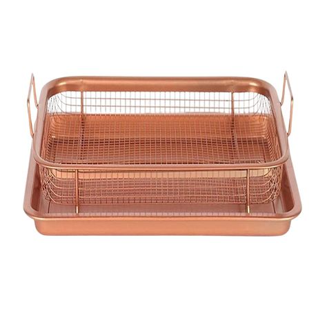 Bandeja para horno acero inoxidable color cobre-3