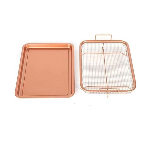 Bandeja para horno acero inoxidable color cobre-4