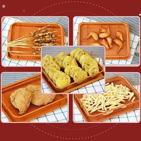Bandeja para horno acero inoxidable color cobre-5