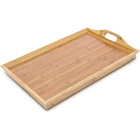 Bandeja para cama de bambú 50x30x22 cm-1