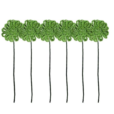 Flor Yute Verde 30 cm Pack 6 un.-1