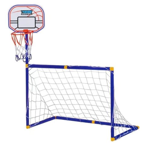 Mini arco de fútbol y basquetbol juego 2 en 1-0