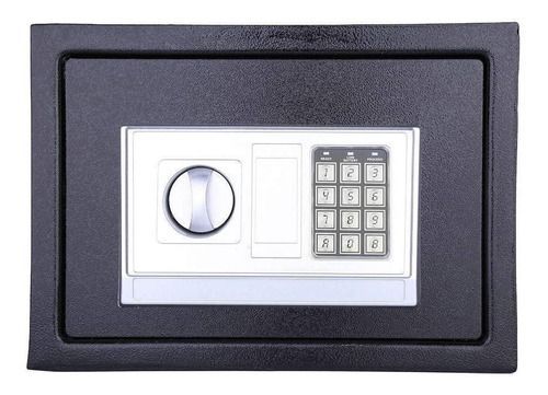 Caja fuerte de acero grande con teclado digital negra-2