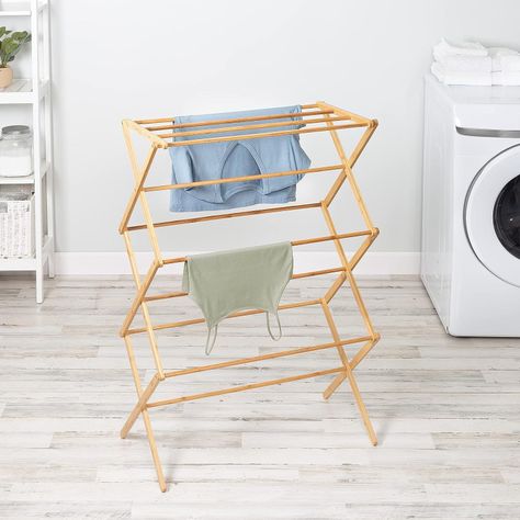 Tendedero Plegable Bambú 105 cm-5