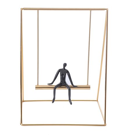 Escultura Metal  Figura 36 Cm-1