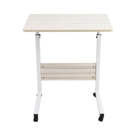 Mesa escritorio de madera con ruedas-2