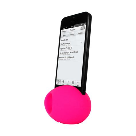 Altavoz parlante silicona rosado-2