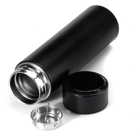 Termo botella con sensor de temperatura negro-1