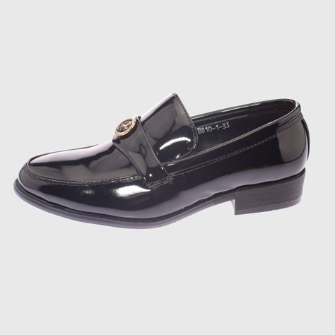 Zapato formal Negro Vía Franca Niño-1